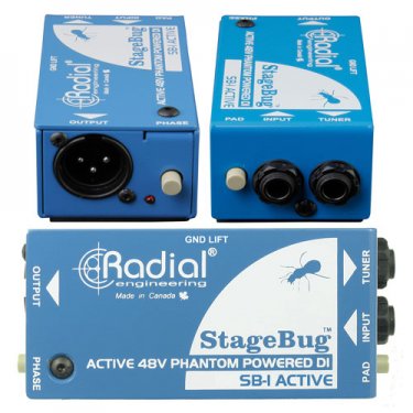 河北Radial,SB-1,现场电声乐器原声有源DI直插盒,有源DI盒,有源音频处理器,多媒体转接盒,主动式DI盒,