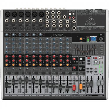 河北百灵达 Behringer X1832USB 模拟调音台 USB声卡调音台 直播K歌调音台