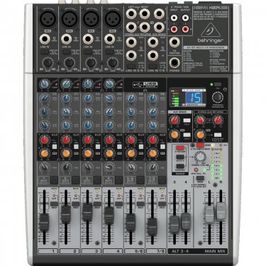 河北百灵达 Behringer X1204USB 模拟调音台 USB声卡调音台 直播K歌调音台