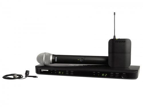 河北Shure 舒尔 BLX1288/CVL 无线麦克风  BLX1288/CVL 双通道无线领夹+手持话筒系统