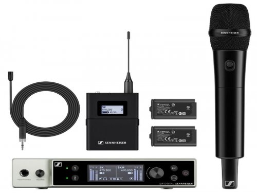 河北森海赛尔 EW-DX MKE2-835-S SET 一拖二无线麦克风 教学会议舞台演出直播无线话筒